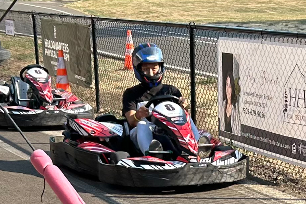 Pats Acres Go Kart racing outing, Lancaster Mobley