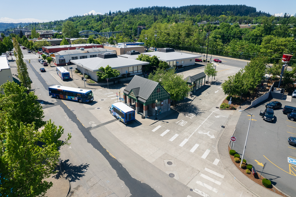 Oregon City Transit Center - Lancaster Mobley project