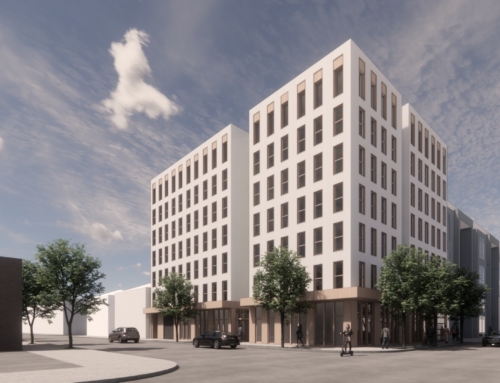 Affordable housing working going up in NW Portland